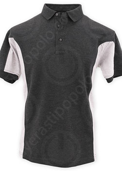 Playera Tipo Polo Cuello Mao Roja