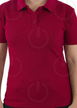 Playera Tipo Polo Magenta